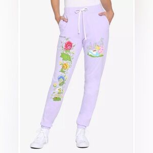 DISNEY ALICE IN WONDERLAND Flowers SWEATPANTS! Joggers Cotton Movie Classic NWT